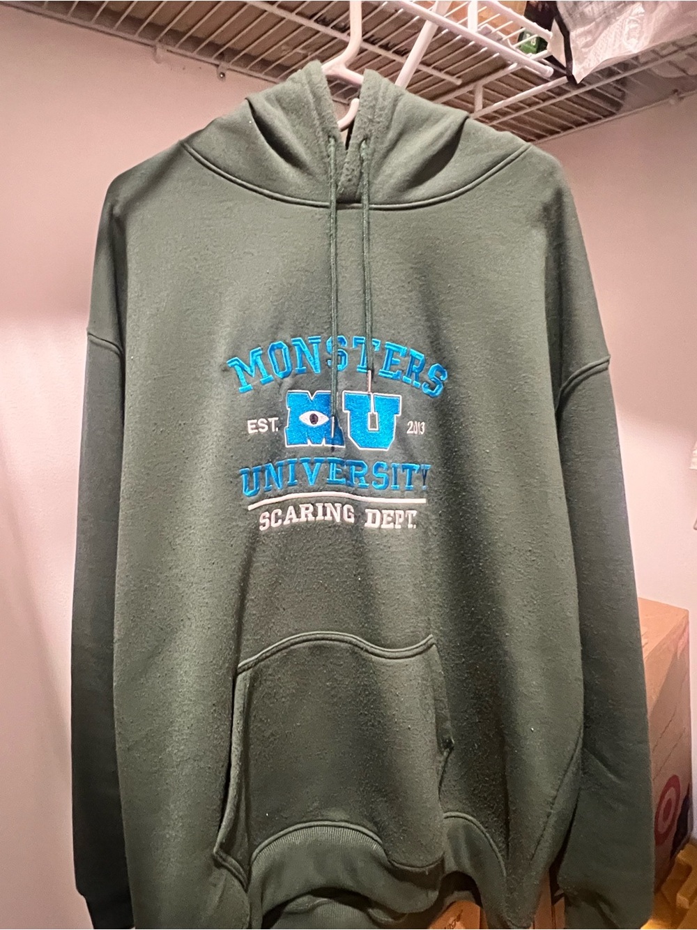 Disney Monsters University Scaring Dept Hooded Sweatshirt - Green